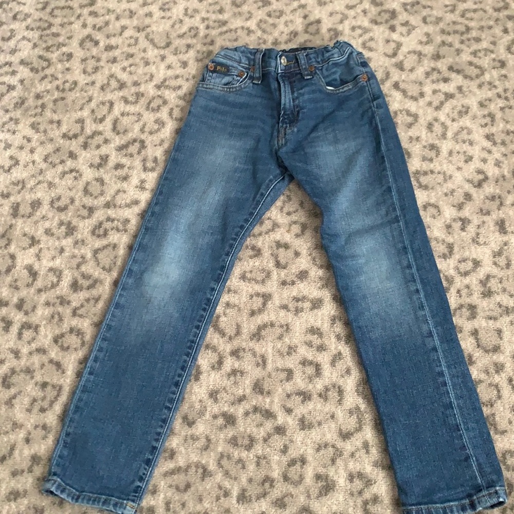 Polo Ralph Lauren blue jeans.